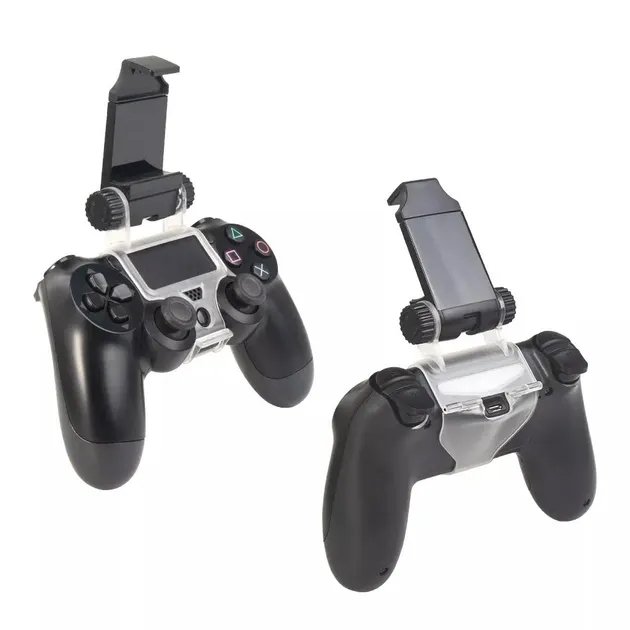 Держатель-зажим DOBE для мобильного телефона и для геймпада DualShock 4 консоли-приставки Sony PlayStation 4 (PS4 PRO / PS4 Slim / PS4 Fat)