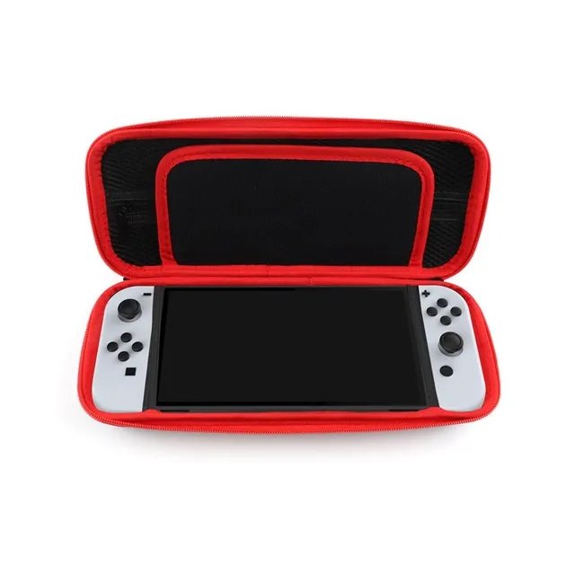 Захисний кейс-чохол DOBE для ігрової консолі Nintendo Switch / Nintendo Switch OLED, жорсткий футляр для перенесення NS приставки, слоти для ігрових картриджів