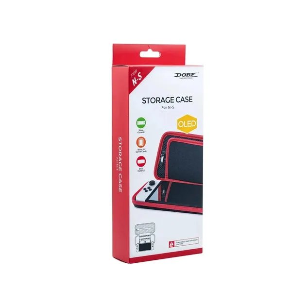 Захисний кейс-чохол DOBE для ігрової консолі Nintendo Switch / Nintendo Switch OLED, жорсткий футляр для перенесення NS приставки, слоти для ігрових картриджів