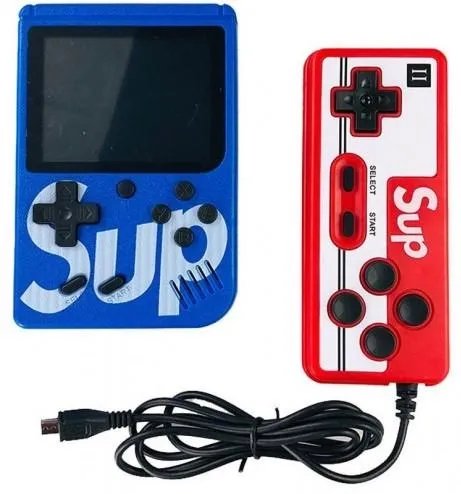 Игровая консоль с джойстиком GAME SUP 6927 400 игр синяя