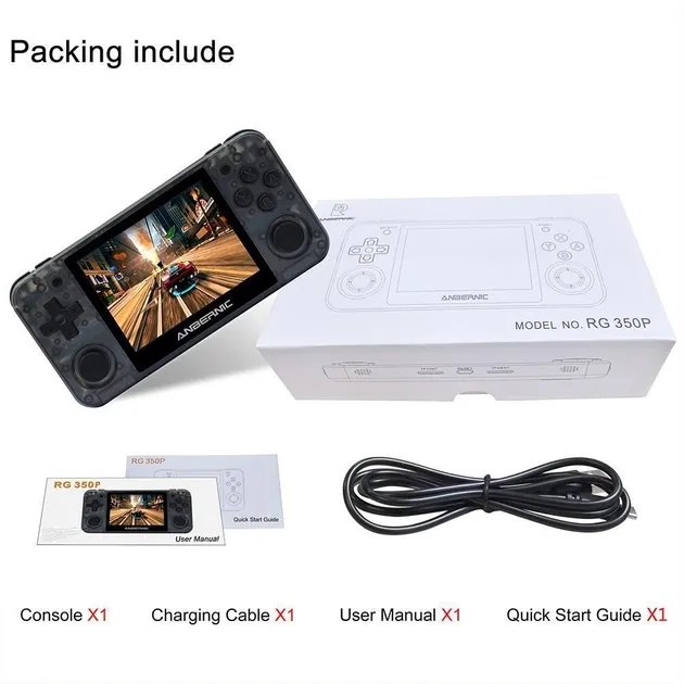 Портативная игровая консоль ANBERNIC RG350P HDMI Прозрачный