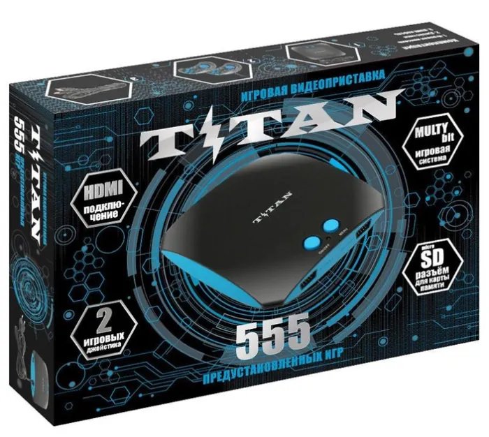 Игровая приставка Magistr Titan 3 HDMI 555 встроенных игр Sega + Dendy поддержка карт SD