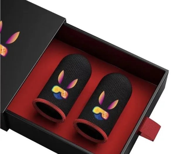 Напальчники ( носки ) Сенсорные для игр на телефоне в CoD Sarawolf (геймпад триггеры курки для смартфона для PUBG Mobile ) 2 шт Красный Без Бренда