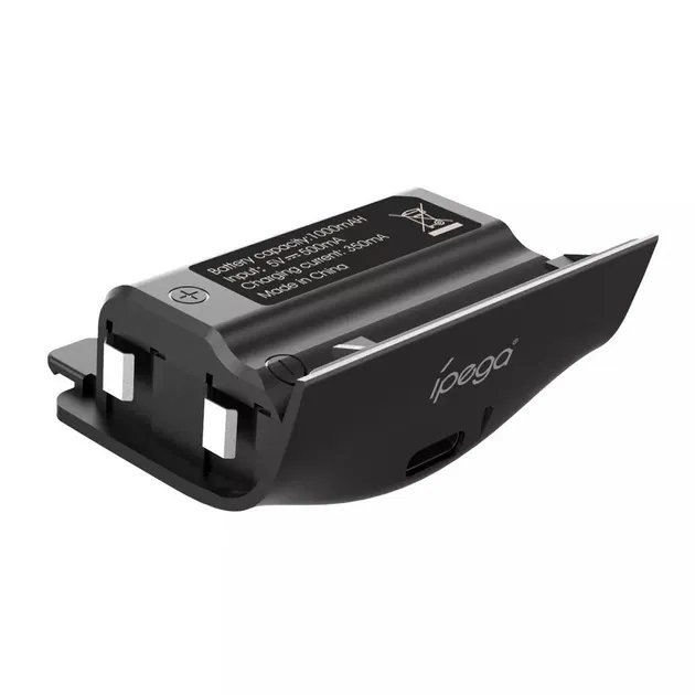Аккумуляторная батарея 1000 mAh и зарядный кабель ipega USB Type-C/USB для геймпада Microsoft Wireless Controller игровой консоли Xbox Series S / Xbox Series X с LED подсветкой статуса зарядки