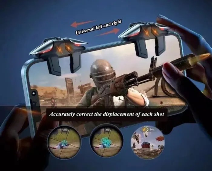 Игровые триггеры UNION PUBG Mobile JS 61 с Air Mapping макросом на 6 пальцев геймпад для смартфона