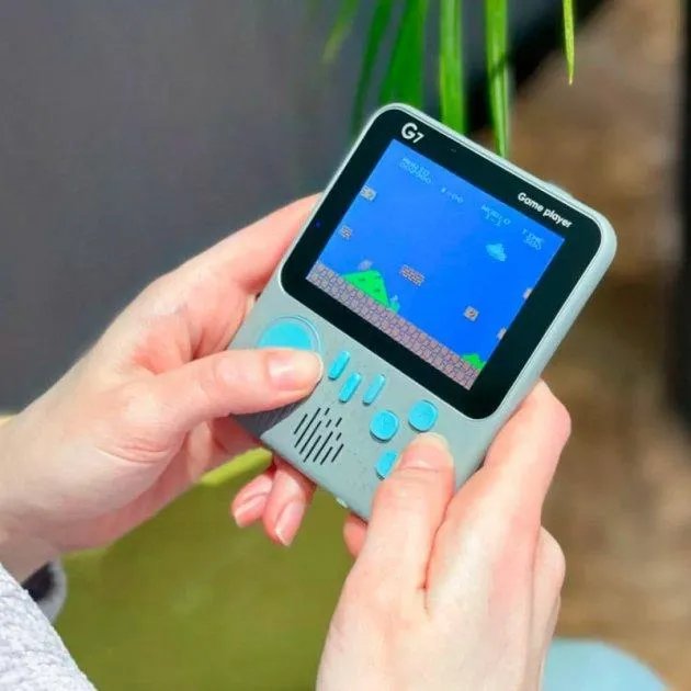 Ретро игровая приставка SUP G7 Game Box Portable 666 in 1 AV Gray [74653]