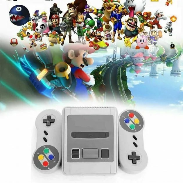 Ретро игровая консоль приставка 620 игр с 2 джойстиками UKC Game Box Dendy Super Mini