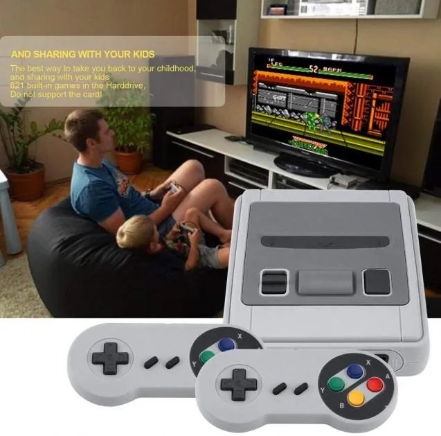 Ретро игровая консоль приставка 620 игр с 2 джойстиками UKC Game Box Dendy Super Mini