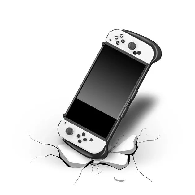 Защитный чехол-кейс DOBE для игровой приставки-консоли Nintendo Switch / Nintendo Switch OLED (NS-OLED Model) / Joy-Con с подставкой и местом для картриджей