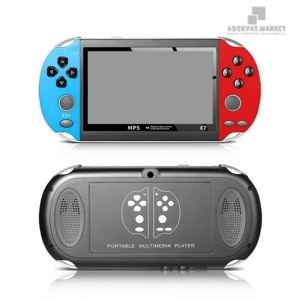 Игровая консоль PSP X7 MP5+3000 игр 4.3 дюйм | Портативная игровая приставка встроенный литий-ионный аккумулятор наушники в комплекте ретро игры
