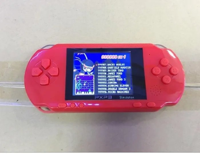 Игровая приставка PXP3 16bit и подключением к телевизору + 2 картриджа Красный