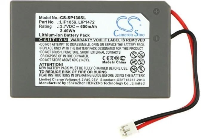 Аккумулятор Cameron Sino LIP1859 (650 mAh) для Sony PS3 Sixaxis Wireless Controller CECHZC1 (CS-SP130SL)