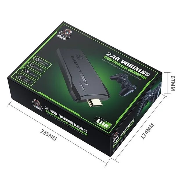 Игровая приставка GameStick 4k 10000 игр. Беспроводная Ретро