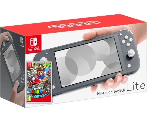 Nintendo Switch Lite Gray + Игра Super Mario Odyssey (русская версия)