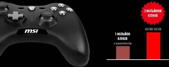 Проводной геймпад MSI Force GC20 V2 Black