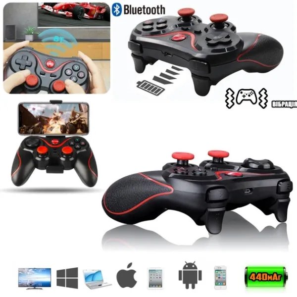 Беспроводной геймпад Bluetooth джойстик для мобильного телефона Smart X3 Универсальный, для IOS/Android смартфонов и планшетов, смарт тв, ПК