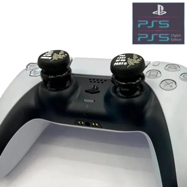 Силиконовые накладки на стики The Last Of Us Part 2 (Thumbstick) - 2шт для геймпада DualSense консоли PlayStation 5 (PS5/PS5 Digital Edition), DualShock PlayStation 4 (PS4 PRO/PS4 Slim/PS4 Fat)