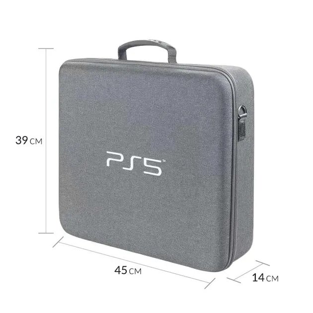 Дорожная сумка-кейс для переноски консоли Sony PlayStation PS5 / PS5 Digital Edition / два геймпада DualSense / игровые приставки / водонепроницаемый материал