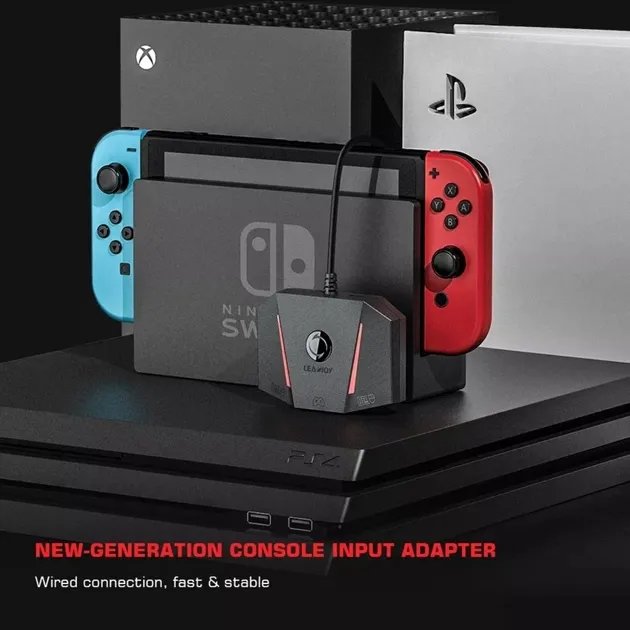 Адаптер-конвертер (HUB) LEADJOY VX AimBox для игровой клавиатуры и мыши PS4 / N-Switch / Xbox One, series X/S