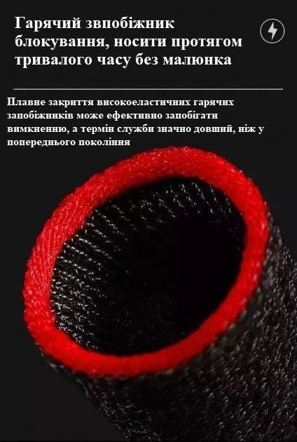 Киберспортивные профессиональные игровые сенсорные напальчники (носки) для игр на телефоне Fox CoD (геймпад триггеры курки для смартфона для PUBG Mobile) 2 шт