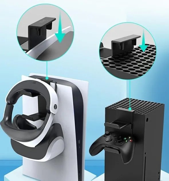 Держатель двойной для наушников и геймпада playstation 5 ps5 Xbox series X