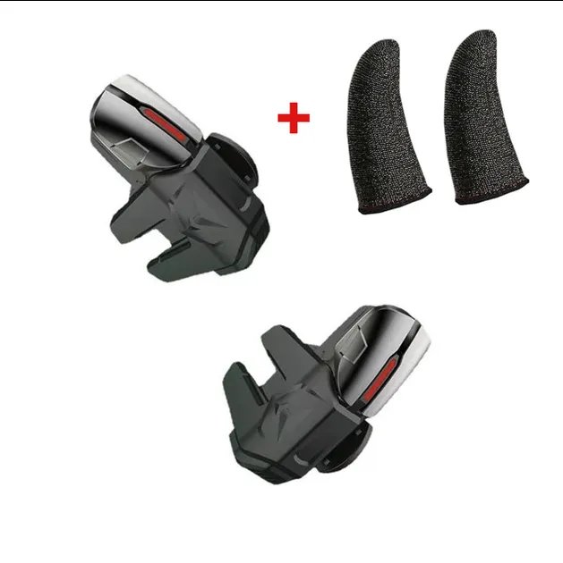 Игровые триггеры G21 для смартфона курки двойные на 6 пальцев с напальчниками