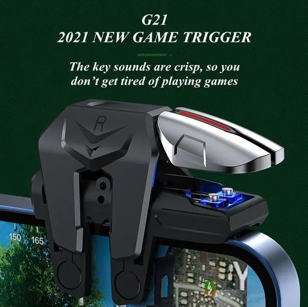 Игровые триггеры G21 для смартфона курки двойные на 6 пальцев с напальчниками