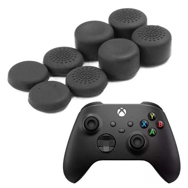 Силиконовые накладки Honson для джойстика Xbox Series S|X / Xbox One / Elite Controller 8 шт черные
