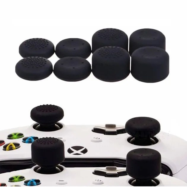 Силиконовые накладки Honson для джойстика Xbox Series S|X / Xbox One / Elite Controller 8 шт черные