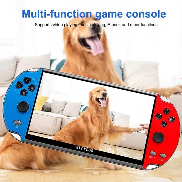 Портативная игровая консоль X12 Plus 7.1 дюйма (22000+ ретро игр)