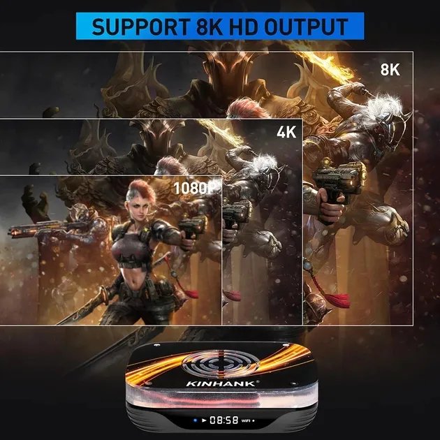 Эмулятор, супер ТВ-приставка Kinhank x3 plus (64 bit): 95000+ игр (128Гб)