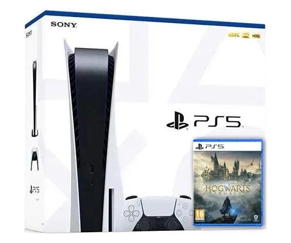 Sony PlayStation 5 White 825Gb + Hogwarts Legacy (русская версия)