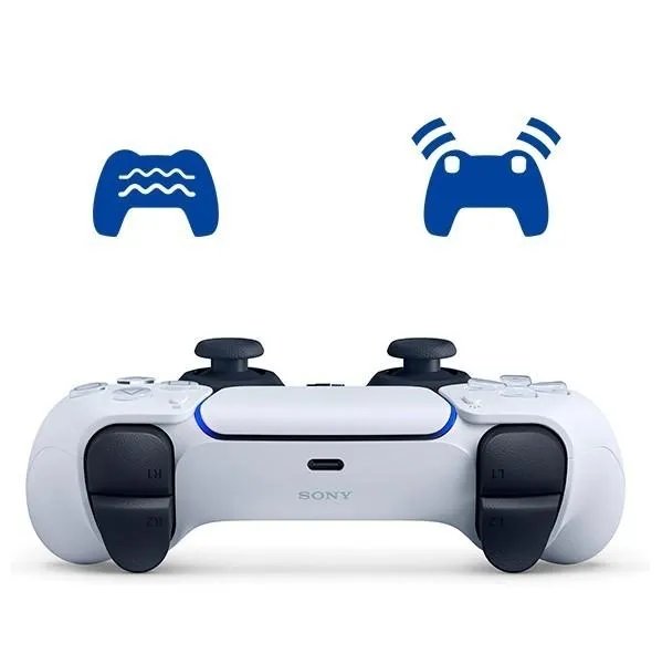 Комплект Геймпад Беспроводной Контроллер Sony PlayStation (PS5) DualSense White + Зарядная станция Держатель для Геймпада Sony DualSense Charging Station