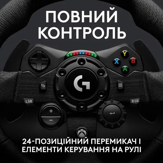 Проводной руль Logitech G923 Racing Wheel and Pedals for Xbox One and PC (941-000158)