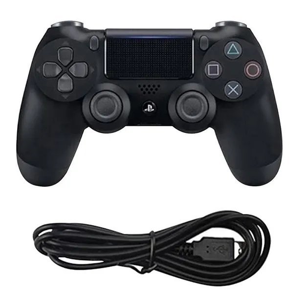Проводной геймпад Doubleshock для PS4 Wired с двойной вибрацией, джойстик для приставки PS4, PS TV, PS Now Черный