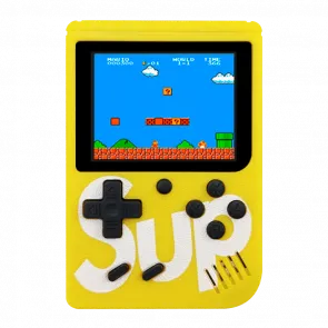 Портативная игровая приставка SUP денди с джойстиком Желтая RETRO GAME BOX DENDY 400 IN 1