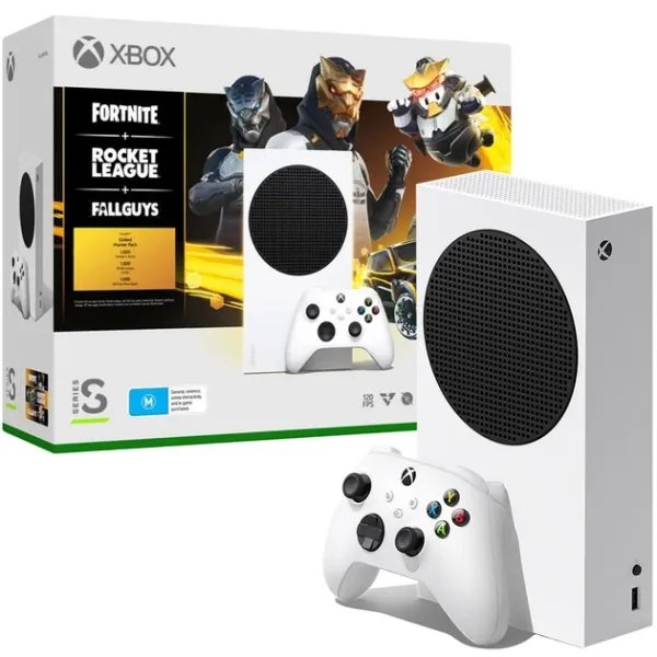 Игровая консоль Microsoft Xbox Series S 512GB + Fortnite + Rocket League + FallGuys Bundle White [80559]