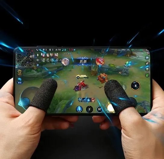Набор Напальчники + Курки Триггеры для смартфона D9 для игр Pubg, Fortnite