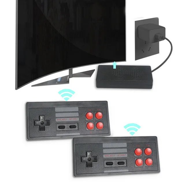 Игровая приставка 8Bit, 620 игр + 2 беспроводных джойстика