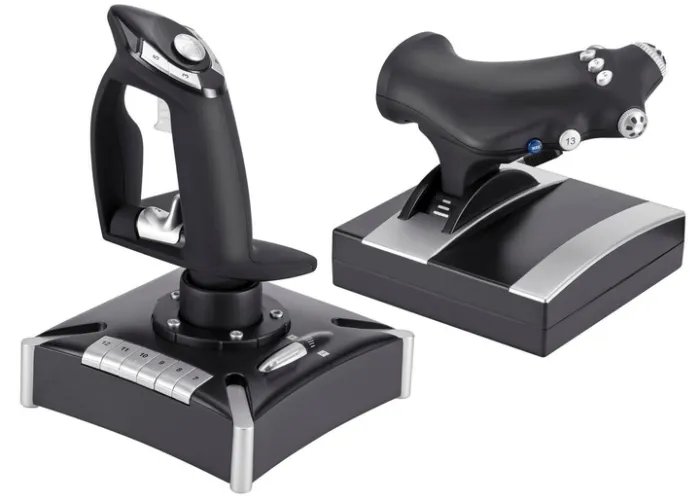 Джойстик проводной Cobra CF2290 Pro Flight Черный PC/PS4/Xbox One + 16 кнопок/7 осей/2 точки обзора
