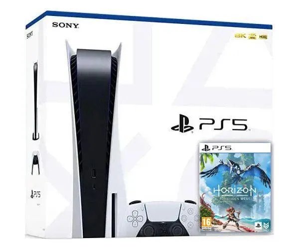 Sony PlayStation 5 White 825Gb + Horizon Forbidden West (русская версия)