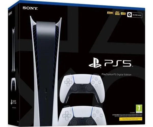 Sony PlayStation 5 White 825Gb Digital Edition + DualSense (White)