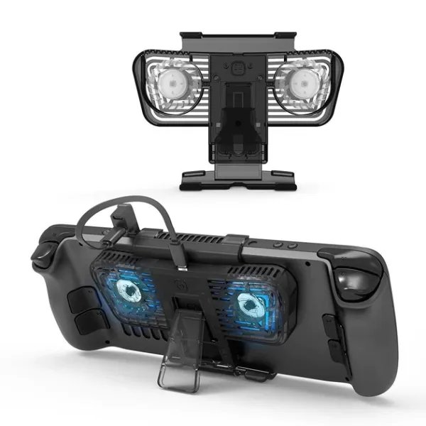 Портативный охлаждающий вентилятор с подставкой для Steam Deck