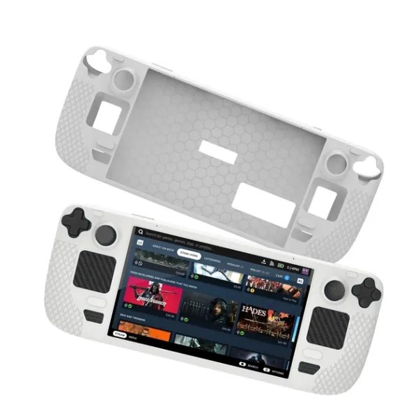 Защитный силиконовый чехол для Steam Deck White