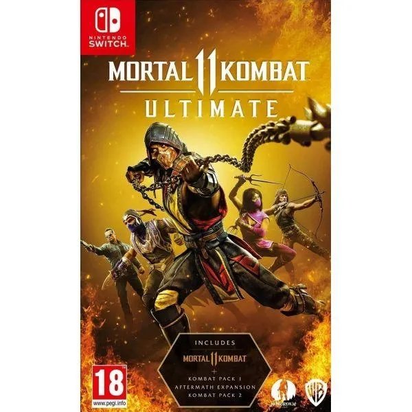 Nintendo Switch (OLED model) Neon Blue-Red + Игра Mortal Kombat 11 Ultimate Edition (русская версия)