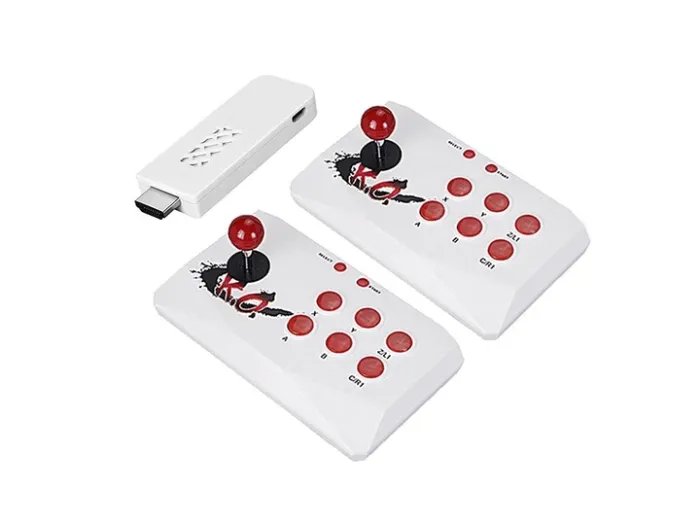 Игровая консоль Без бренда с двумя джойстиками 16 бит 2,4G HDMI 2000 игр Белый (1009-647-00)