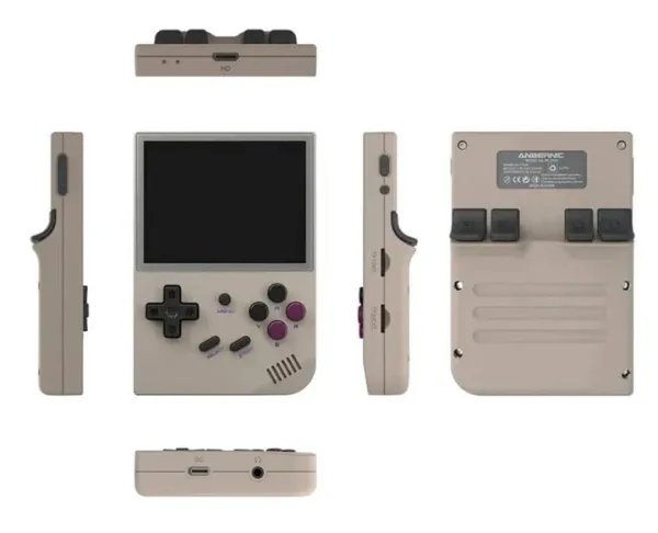 Портативная игровая ретро консоль приставка ANBERNIC RG35XX 64GB + стекло/ Grey