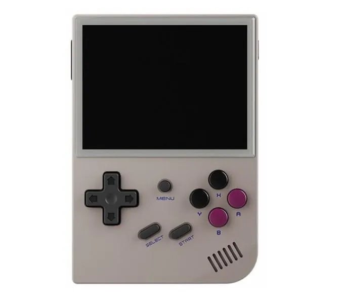 Портативная игровая ретро консоль приставка ANBERNIC RG35XX 64GB + стекло/ Grey