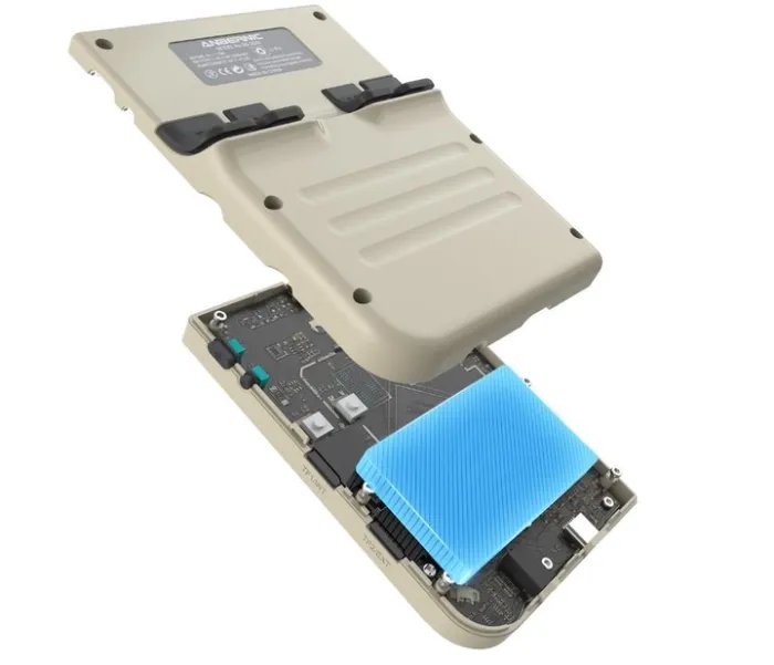 Портативная игровая ретро консоль приставка ANBERNIC RG35XX 64GB + стекло/ Grey
