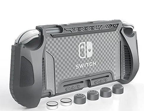 Захисний чохол бампер HEYSTOP для Nintendo Switch Lite + Накладки на стики / Grey